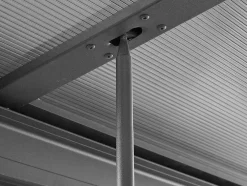 Pérgola De Encostar A Parede Com Teto De Correr 12 M Antracite - Izeda