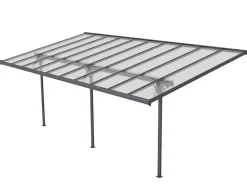 Pérgola De Parede Em Aluminio 18,8 M Antracite De C618 X L305 X A240/285 Cm - Alvaro