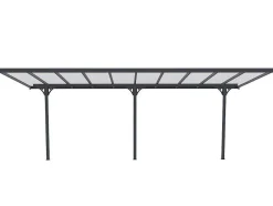 Pérgola De Parede Em Aluminio 18,8 M Antracite De C618 X L305 X A240/285 Cm - Alvaro