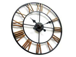 Relógio De Parede Iron Em Ferro - D.50 Cm