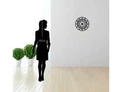 Relógio Geometrico 4, Preto, 50X1,5X50 Cm, Epikasa