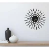 Relógio Geometrico 5, Preto, 50X1,5X50 Cm, Epikasa