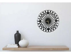 Relógio Geometrico 3, Preto, 50X1,5X50 Cm, Epikasa