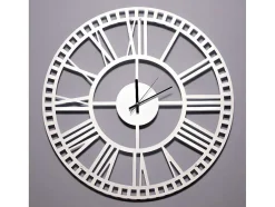 Relógio Vintage 5, Branco, Preto, 50X1,5X50 Cm, Epikasa