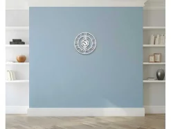 Relógio Vintage 6, Branco, Preto, 50X1,5X50 Cm, Epikasa