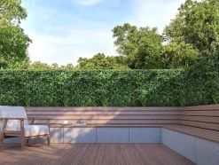 Revestimento De Parede Vegetal Sintetico Verde, Pack De 1 M - Delvin