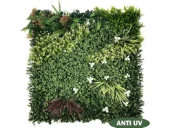 Revestimento De Parede Vegetal Sintetico Pack De 1M Cor Verde - Lahti