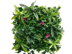 Revestimento De Parede Vegetal Sintetico Pack De 1 M Cor Verde - Ikaz