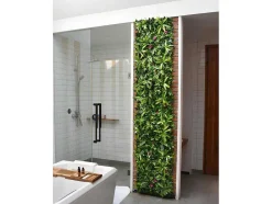 Revestimento De Parede Vegetal Sintetico Pack De 1 M Cor Verde - Ikaz