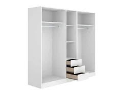 Roupeiro 5 Portas E 3 Gavetas C202 Cm Branco - Listowel