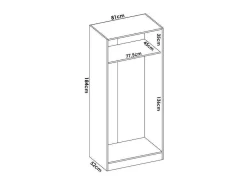 Roupeiro 5 Portas E 3 Gavetas C202 Cm Branco - Listowel