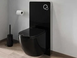 Sanita Suspensa Com Estrutura Decorativa Preto Brilhante - Javoine