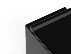 Sanita Suspensa Em Ceramica Preto Brilhante Com Estrutura De Suporte Decorativo - Clemona