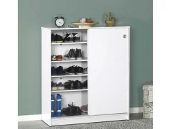 Sapateira 2 Portas Deslizantes 105X92X38 Branco