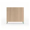 Sapateiro/Móvel Organização - H87Cm X L90Cm X P27Cm Nogueira Clara Pernas Verde - Bergen
