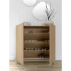 Sapateiro/Móvel Organização - H90Cm X L90Cm X P27Cm Carvalho Dourado Pernas Bege - Copenhague