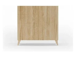 Sapateiro/Móvel Organização - H87Cm X L90Cm X P27Cm Chene Dore Bergen