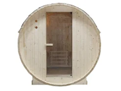 Sauna De Exterior 4 Lugares Com Salamandra De 6 Kw C185 X L180 X A190 Cm - Isokyro