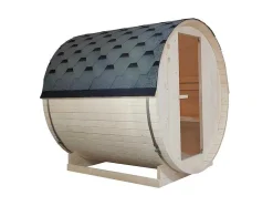 Sauna De Exterior 4 Lugares Com Salamandra De 6 Kw C185 X L180 X A190 Cm - Isokyro