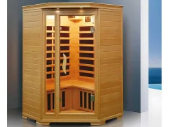 Sauna De Infravermelhos 3/4 Lugares De Canto Gama Prestigio Arvika Ii - 120 X 56 X 120 X A190 Cm