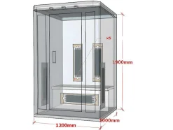 Sauna De Infravermelhos 2 Lugares Gama Prestige Oslo Ii - C120*P105*A190 Cm