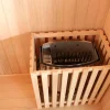 Sauna Tradicional Finlandesa 4/5 Lugares Envidracada Com Prateleiras 200 X 180 X 200 - Faborg