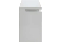 Secretária Com 3 Gavetas - Mdf Lacado A Branco - Leds - Emerson