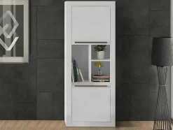Secretária De Canto Com 2 Gavetas E 2 Portas Cor Branco - Evan