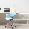Secretária Extensivel Em Mdf Lacado Cor Branco Com Tampo Giratorio 360° - Nicephore