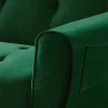Sofá Cama Clic Calc De 3 Lugares Em Veludo Verde Abeto - Polani