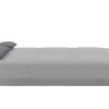 Sofá Cama Clic Clac 100% Algodao Com Espaco De Arrumação Cor Cinza Claro E Almofadas A Contrastar - Farwest Ii
