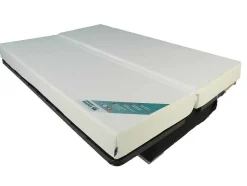 Sofá Cama Clic Clac Em Microfibra Com Colchão Bultex Em Cinzento E Preto - Tulsa