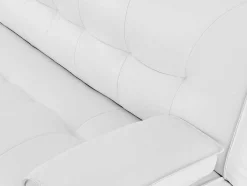 Sofá Cama Clic Clac Em Pele Sintética Branco - Maxime