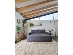Sofá-Cama Cloud, Cinza Claro, Conversivel Em Cama, Bau.