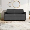 Sofá Cama De 2 Lugares Abertura Facil Em Tecido Cinzento - Cama De 120 Cm - Calife