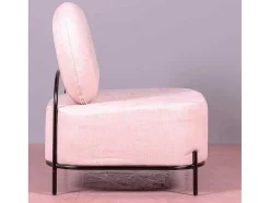 Sofá De 1 Lugar Com Design Minimalista - Clair - Rosa