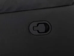 Sofá De 2 Lugares Articulado Em Microfibra E Pele Sintética Cinzento E Preto - Brody