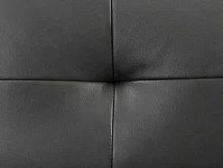 Sofá De 2 Lugares Articulado Em Pele Cinzento - Vineta