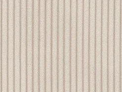 Sofá De 3 Lugares Convertivel Abertura Rapida Em Veludo Canelado Creme Colchão De 18 Cm - Bevis