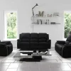 Sofá De 3+2 Lugares Relax Em Microfibra Cinzento - Hernani