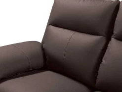 Sofá De 2 Lugares Relax Em Pele De Bufalo Castanho - Pakita