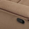 Sofá 3 Lugares Relax Em Microfibra Taupe - Hernani