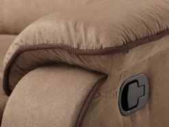 Sofá 2 Lugares Relax Em Microfibra Taupe - Hernani