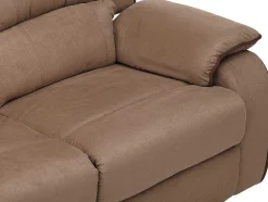 Sofá 2 Lugares Relax Em Microfibra Taupe - Hernani