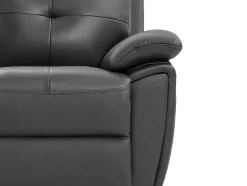 Sofás De 3 Lugares E De 2 Lugares Articulados Em Pele Cinzento - Vineta