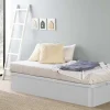 Sommier Com Arrumação Hestia Da Ysmee - Branco Mate - 90X190 Cm
