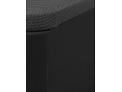 Sommier Com Bau Oniry Em Pele Sintética Da Ysmee - 140X190 Cm - Preto Mate