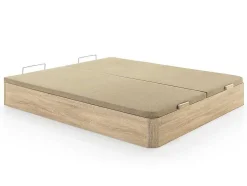 Sommier Com Espaco De Arrumação Hestia Da Ysmee Cor Natural Claro De 180 X 200 Cm