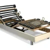 Sommier De Relaxamento Com Ripas Em Camadas - 5 Planeamentos De Cama - Firmeza Regulavel - 90 X 200 Cm - Branco