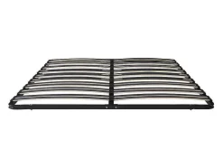 Sommier Estrado De Ripas Para Montar 140X190 Cm, 2X15 Ripas, 3 Zonas De Apoio Lombar Reforcado, Sem Pés, Preto - Cerrisi De Ysmee